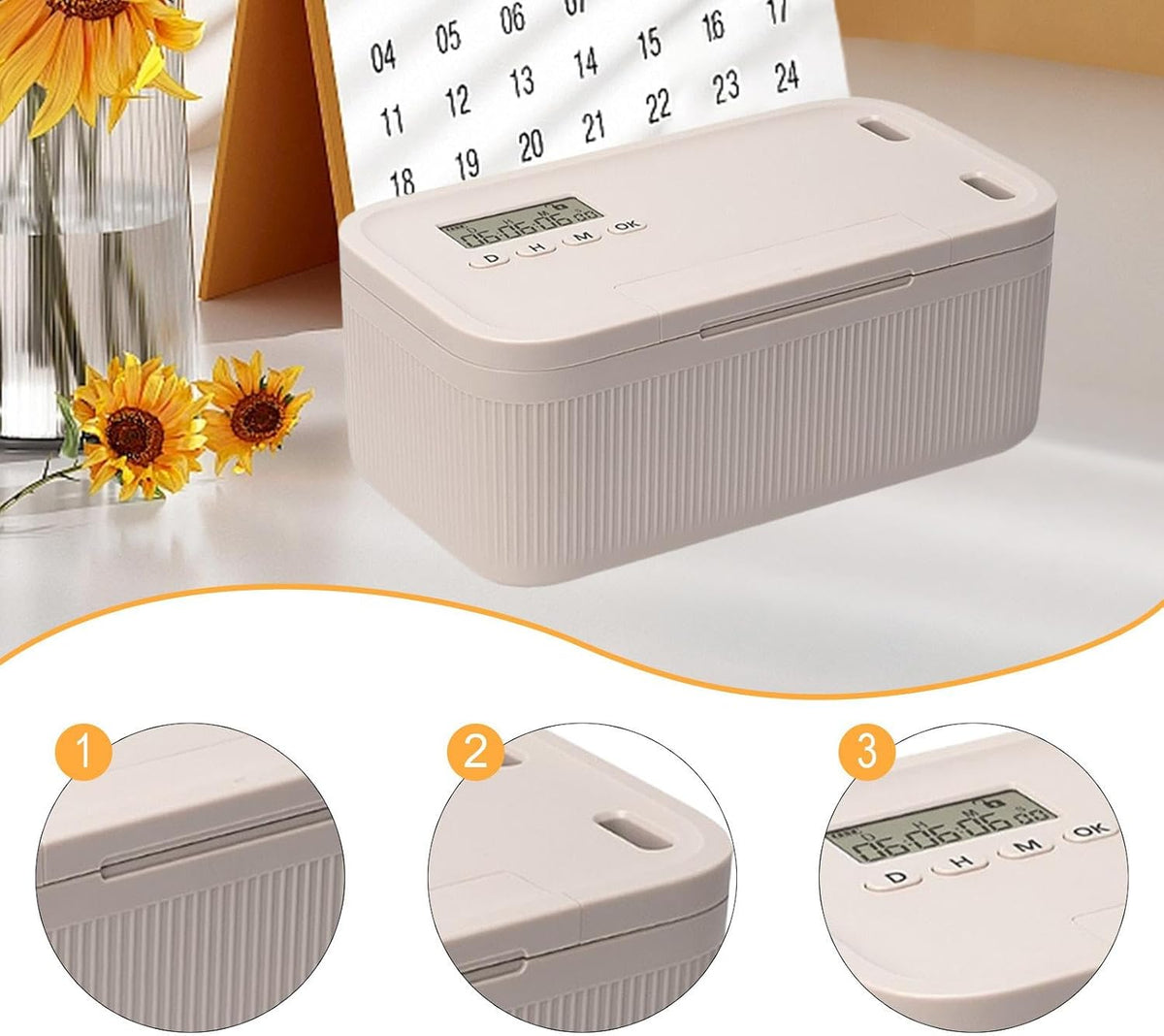 Phone Lock Box with Timer for Bedroom