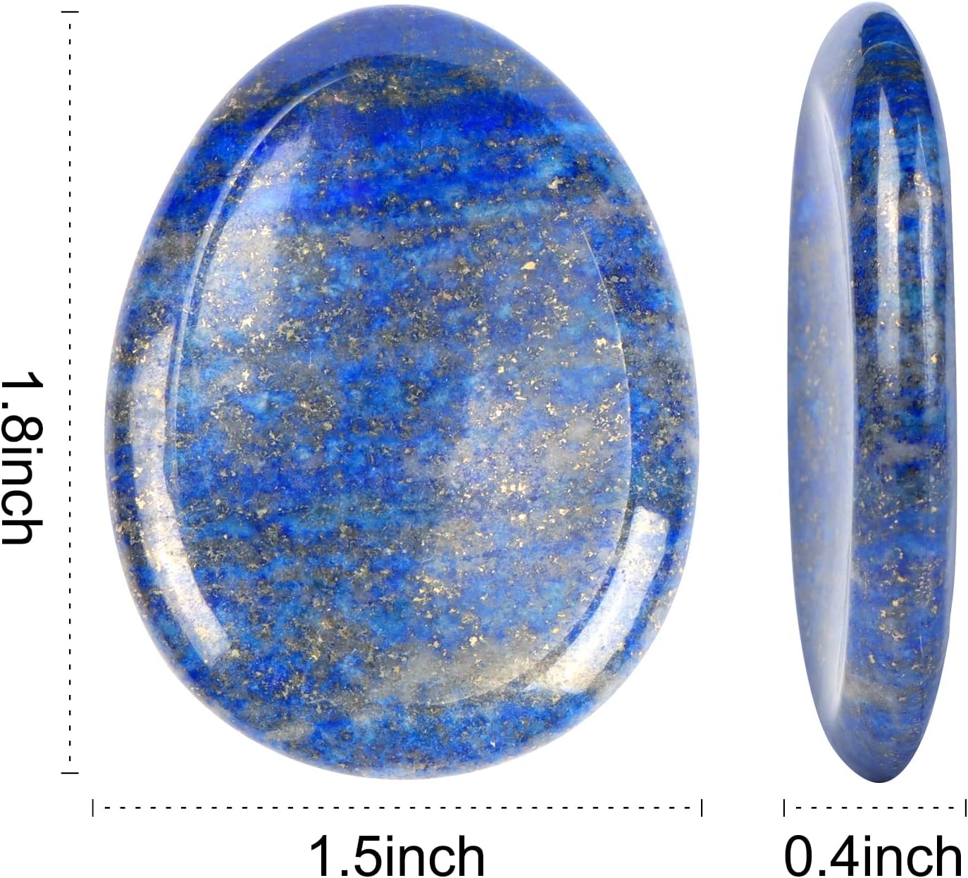 Artistone Moss Agate Crystal Chakra Thumb Worry Stone Teardrop Reiki Healing Stone Pocket Palm Stones for Anxiety Stress Relief Meditation Therapy Geometry Home Decor