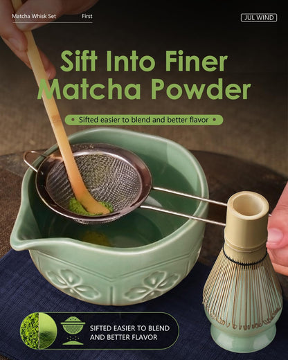Matcha Whisk - 2-pack Bamboo matcha Whisk set, Handcrafted Traditional Japanese Chasen, 100-Prong Matcha Stirrer Wisk Mixer Brush for Authentic Matcha Tea Preparation