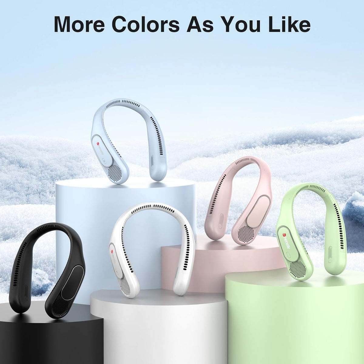 Hotsales Neck Fan, Bladeless Fan That Blows Cold Air, Portable Rechargeable