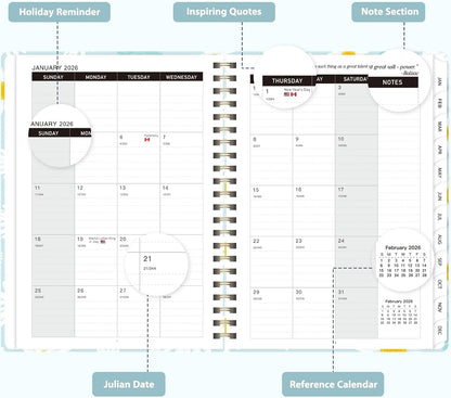 Weekly To Do List Notepad, 52 Sheets, Undated Weekly Planner, Letter Size | 8.5"x11", 100GSM, Thick Paper, Twin-Wire Spiral Bound, Tear Off Desk Pad, For Women & Man, Home School & Office Work