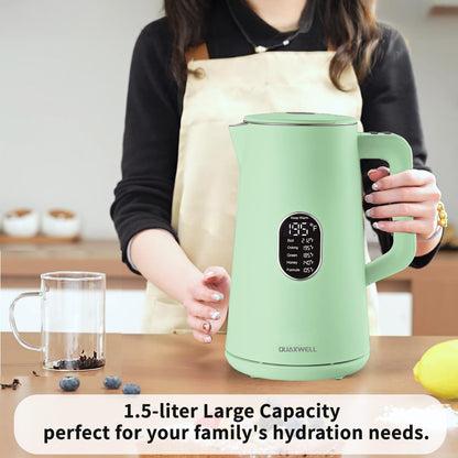 1.5L Electric Kettle Temperature Control, Green