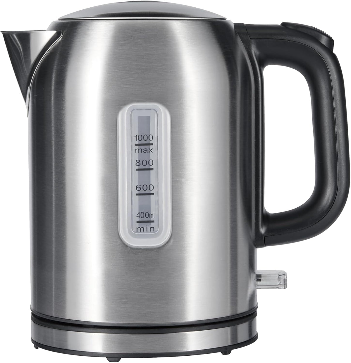 Amazon Basics Electric Kettle with Glass Carafe for Tea and Coffee, BPA-Free, Fast Boiling, Auto Shut-Off, Boil-Dry Protection, Water Level Indicator, 1.7 Liter, 1500W, Black and Silver