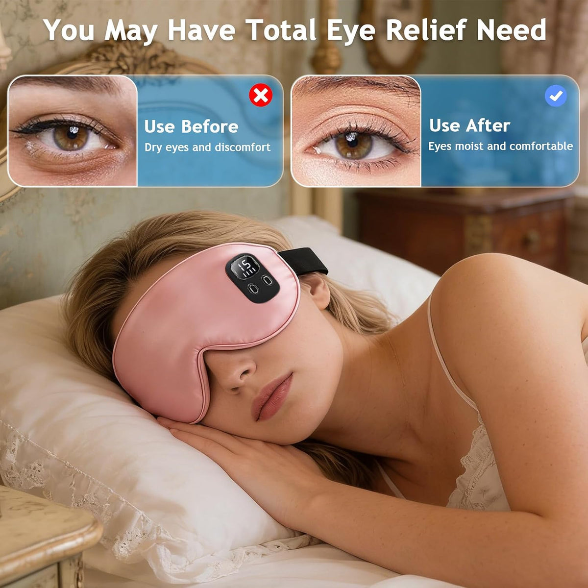Rechargeable Heated Eye Mask