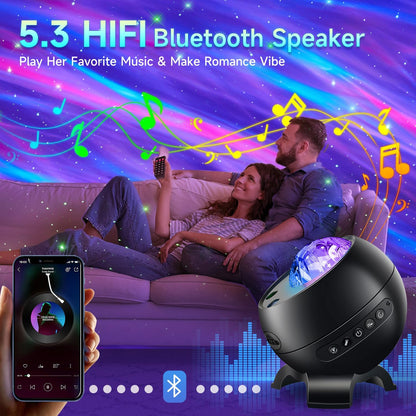 Staryou Birthday Gifts Galaxy Projector for Teen Girls & Boys, 375 Lights Aurora Light Projector with 15 White Noise, Bluetooth Speaker, Trendy Stuff Night Light Bedroom Decor, Led Lights for Bedroom