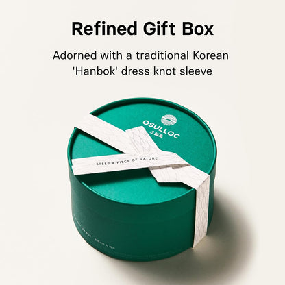 OSULLOC Premium Tea Collection (40 count, 10 flavors x 4 ea), Self Care Sampler Gift Box Variety Pack, Premium Organic Pure & Blended Tea from Jeju