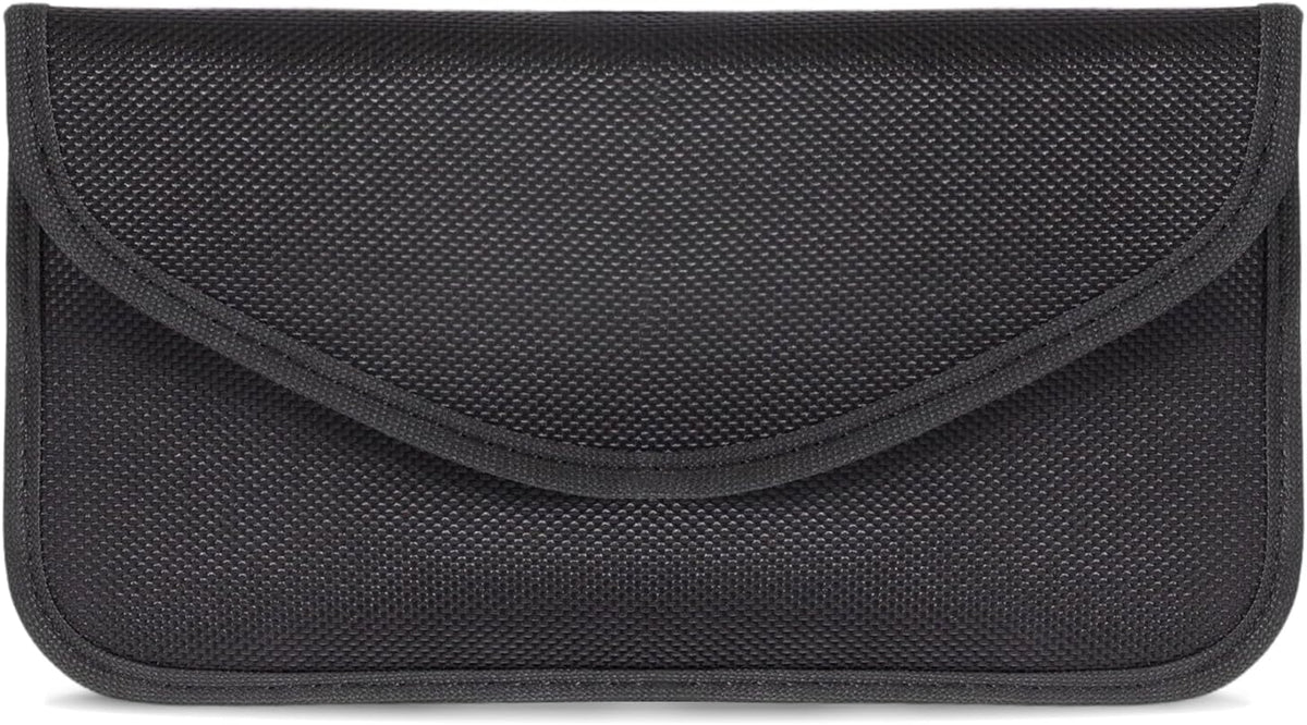 TENOC Faraday Bag for Cell Phones and Car Keys, RFID Signal Blocking Pouch, Anti-Theft Keyless Entry Protector, Privacy Security Sleeve Case for Men Women, Black