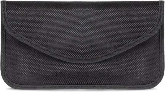 TENOC Faraday Bag for Cell Phones and Car Keys, RFID Signal Blocking Pouch, Anti-Theft Keyless Entry Protector, Privacy Security Sleeve Case for Men Women, Black