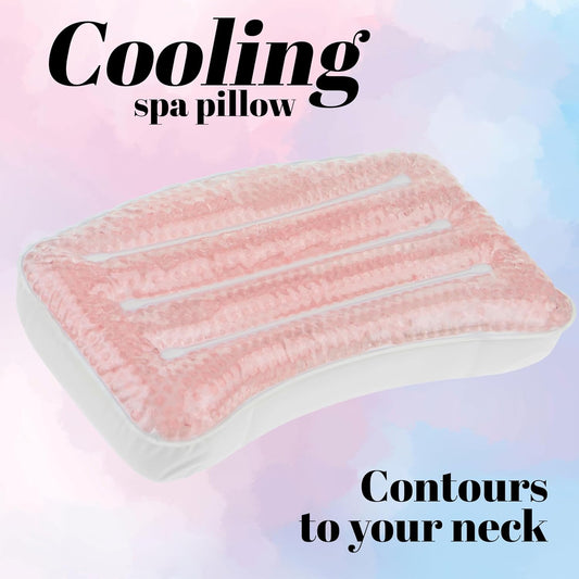 Glitter Gel Cooling Spa Pillow -Bathtub & Hot Tub Relaxation Cushion | Neck & Head Support Bath Pillow. Luxury Spa Accessory Gift for Women - Ultimate Comfort & Relaxation