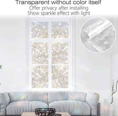 rabbitgoo Blackout Window Film Room Darkening Light Blocking 17.5" x 78.7" | Removable Static Cling without Glue, Tint & Privacy Film for Window Inside, Day & Night Sleep for Home Garage Bedroom House
