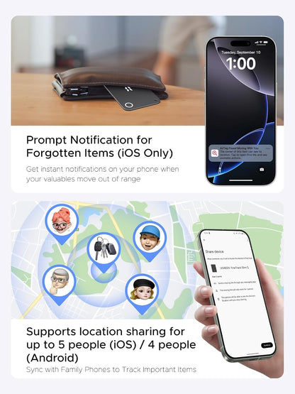 UGREEN FineTrack Slim Duo2 Wallet Tracker Card (iOS and Android)