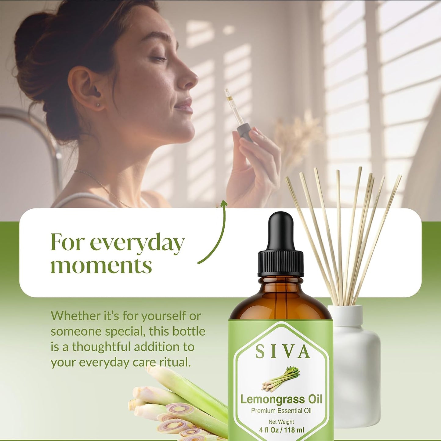 Siva Lavender Essential Oil, Huge Bottle, Large Size, 16 Fl Oz (473 ml)