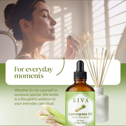 Siva Lavender Essential Oil, Huge Bottle, Large Size, 16 Fl Oz (473 ml)