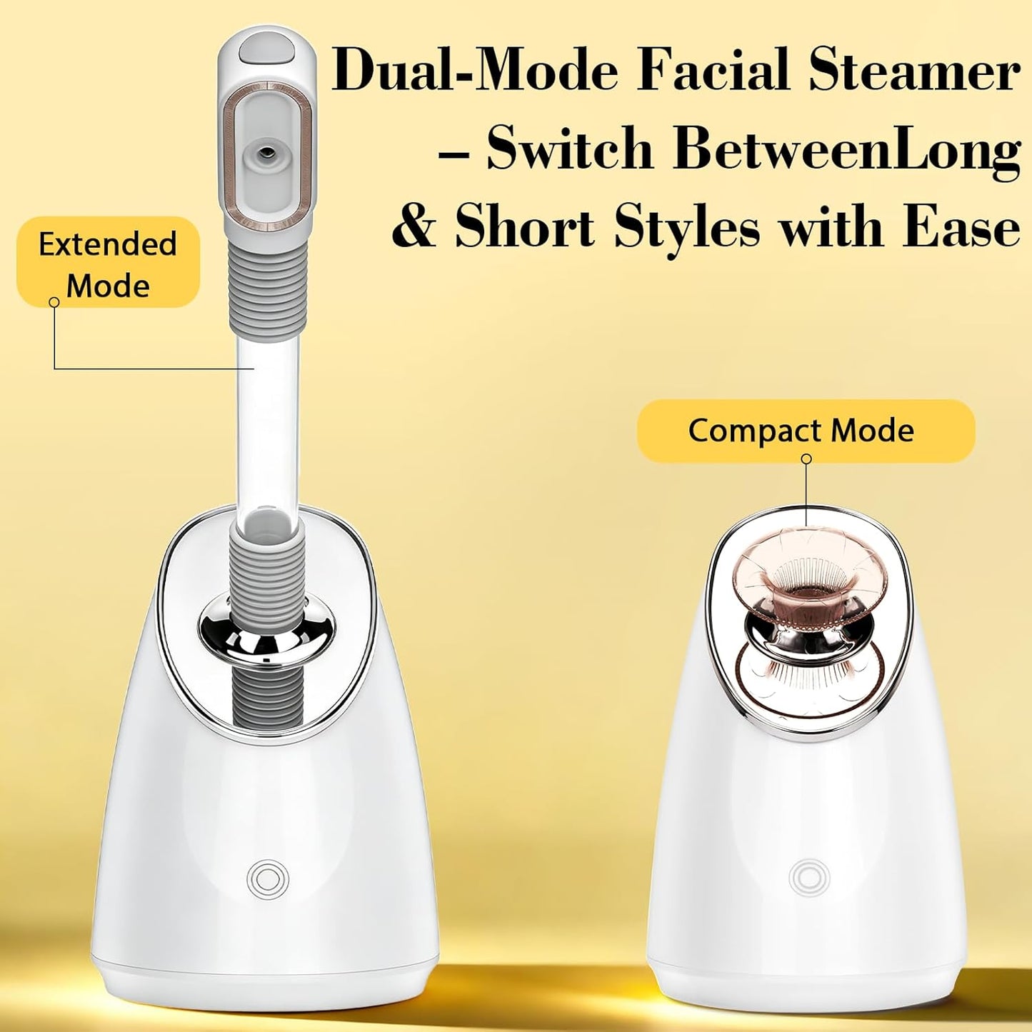 Pjordo Facial Steamer Spa Kit, Nano Ionic Face Steamer for Deep Cleaning Unclogs Pores, Warm Mist Humidifier Steamer for Face Home Sauna SPA, Self Care Gifts for Women