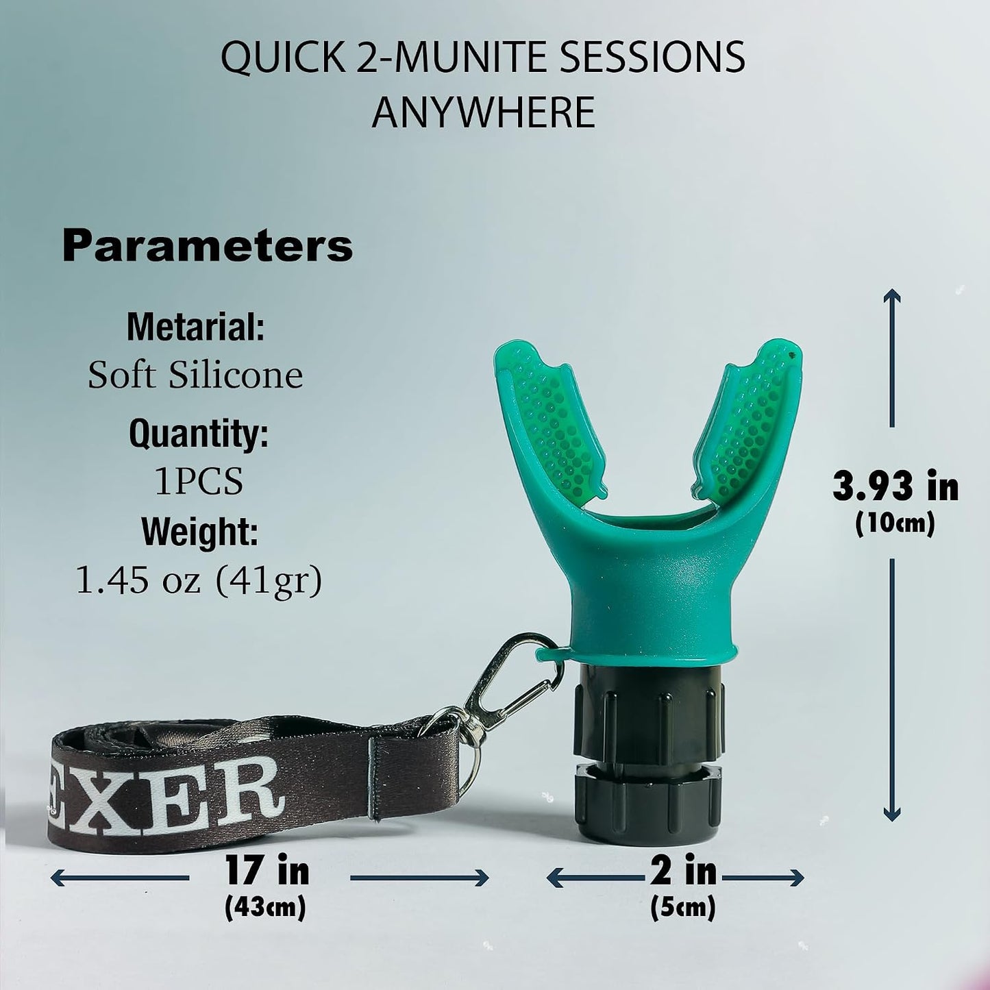 TN TINEXER Portable Compact Lung Exercise Device with High Quality Silicone Breathing Exercise Device Portable Muscle Trainer Easy to Clean