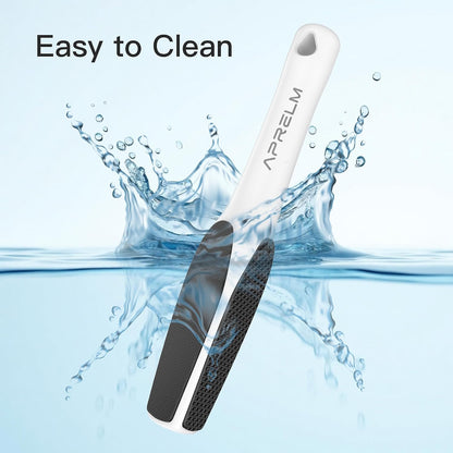 APRELM 3-Sided Nano Glass Foot File, 3-in-1 Coarse/Medium/Fine Foot Callus Remover, Professional Callus Remover for Feet Hard Skin Smooth Polishing (White)