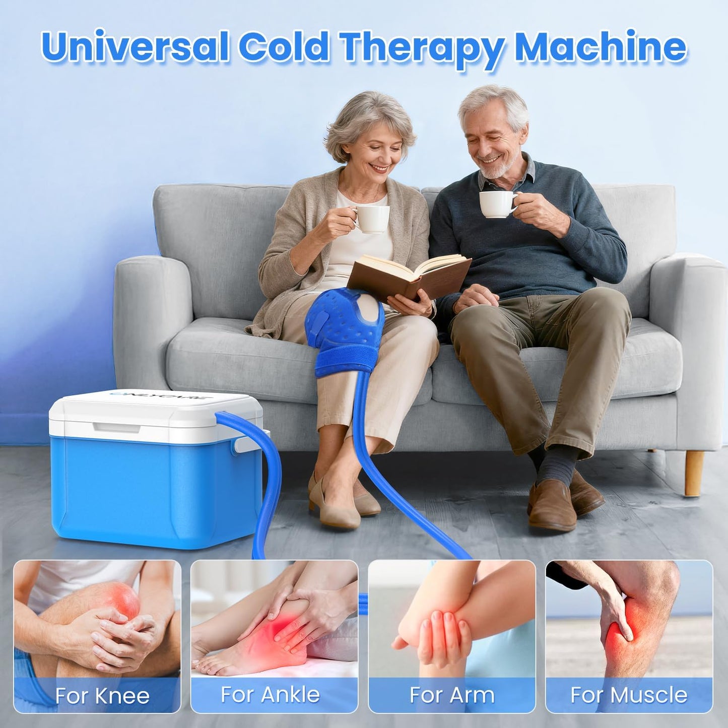 ONLYCARE Ice Machine for Knee After Surgery, Portable Cold Therapy Machine