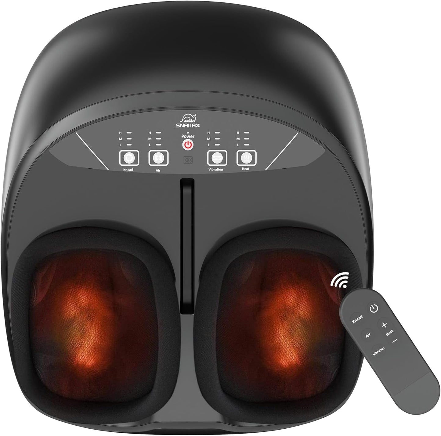 Snailax Shiatsu Foot Massager with Heat, FSA Eligible, Kneading, Compression, Vibration, Feet Massage Machine for Plantar Fasciitis, Neuropathy, Foot Warmer, Gifts for Women Men,Size 13