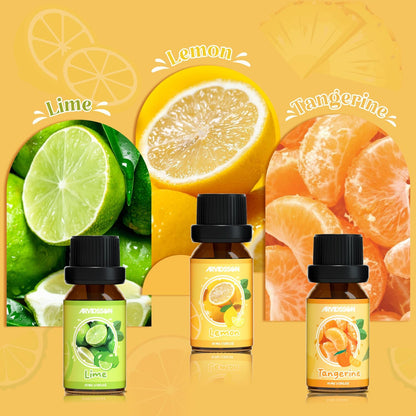 ARVIDSSON Floral Essential Oils Set, Natural Flower Essential Oil Gift for Women - Rose, Gardenia, Cherry Blossom, Honeysuckle, Lilac, Blue Lotus, Scented Oil for Diffuser, Valentines Day Gift for Her