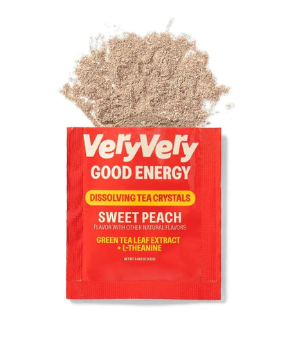 VeryVery Good Tea Crystals - Vanilla Taro Sleep Tea with Melatonin, Chamomile + L-Theanine, Bedtime Drink Mix, Non Habit Forming, Hot or Cold Packets, 10 Pack