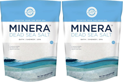 Minera Fine Grain Dead Sea Salt for Bath & Soaking, 100% Pure, 2 lb