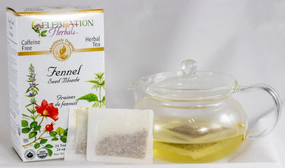 CELEBRATION HERBALS Fennel Seed Blonde Tea Organic 24 Bag, 0.02 Pound