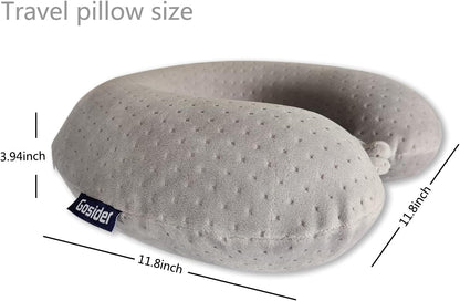 Neck Pillows for Sleeping Travel Pink Travel Pillow Comfortable U Shape Memory Foam Pillows Neck and Head Support Portable Travel Neck Pillow Suitable for Planes, Trains, Self-Driving Cars