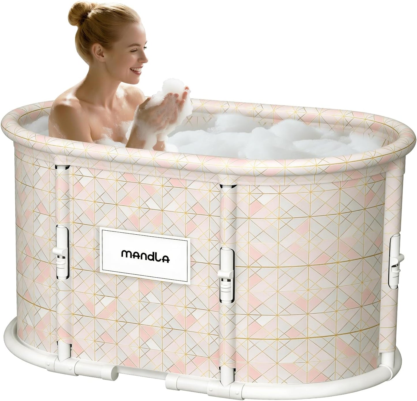 Foldable Bathtub Tray, Expandable to 80cm Acrylic Bath Tray for Tub, Bath Tub Tray Shower Storage Rack, Bath Table Trays for Bathtub (Transparent Bathtub Tray)