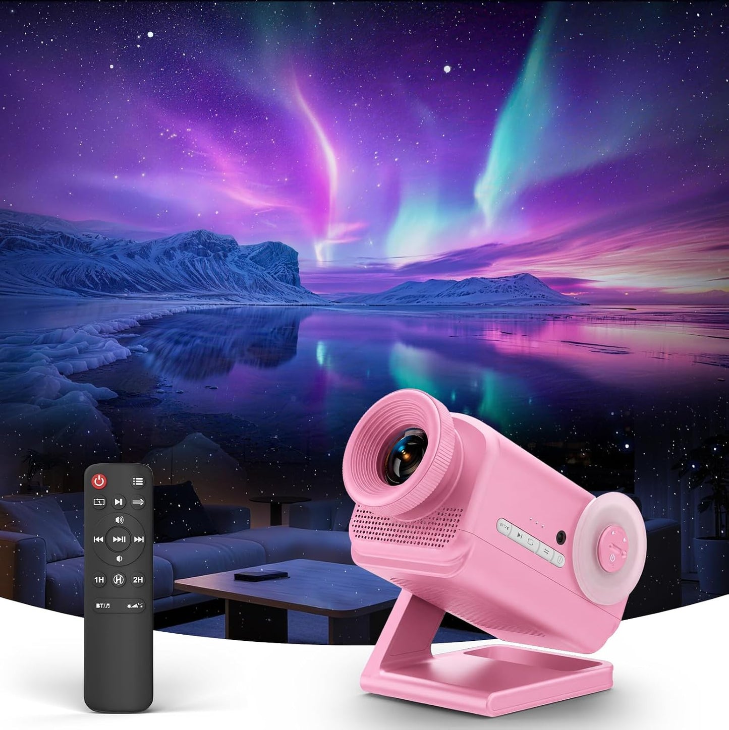 Rossetta 3D Projector with 60 Scenes, Galaxy Star Projector for Room Decor | Bluetooth Speaker, 1H/2H Timer & Remote, Night Light for Bedroom, Party, Christmas & Birthday Gifts for Adults, Girls, Boys