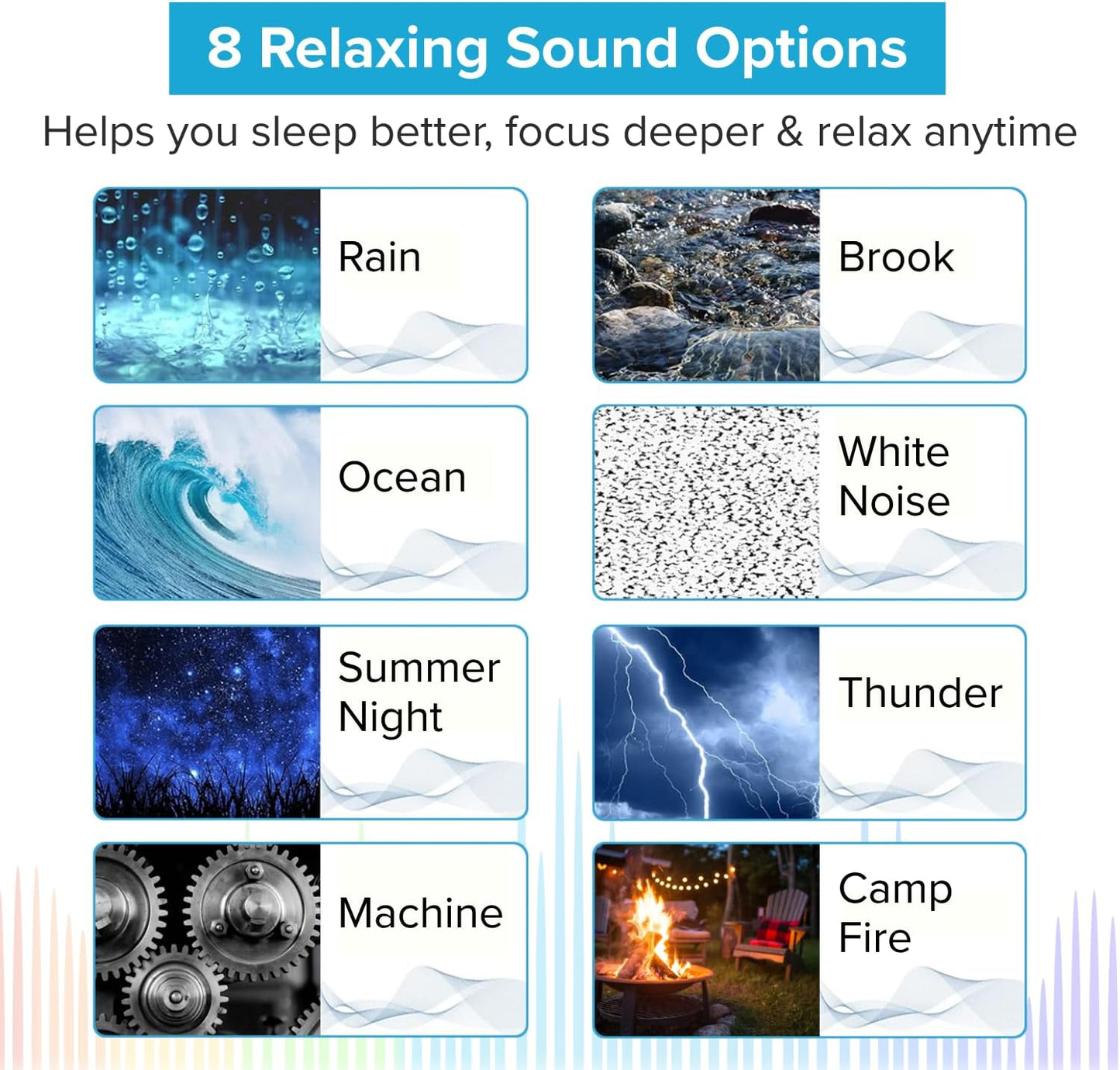 Big Red Rooster Sleep Sound Machine - White Noise Device for Kids and Babies with Rain and Nature Sounds - Portable Noise Cancellation for Nap Time, Bedroom, Nursery, or Office - 4x4x3 in