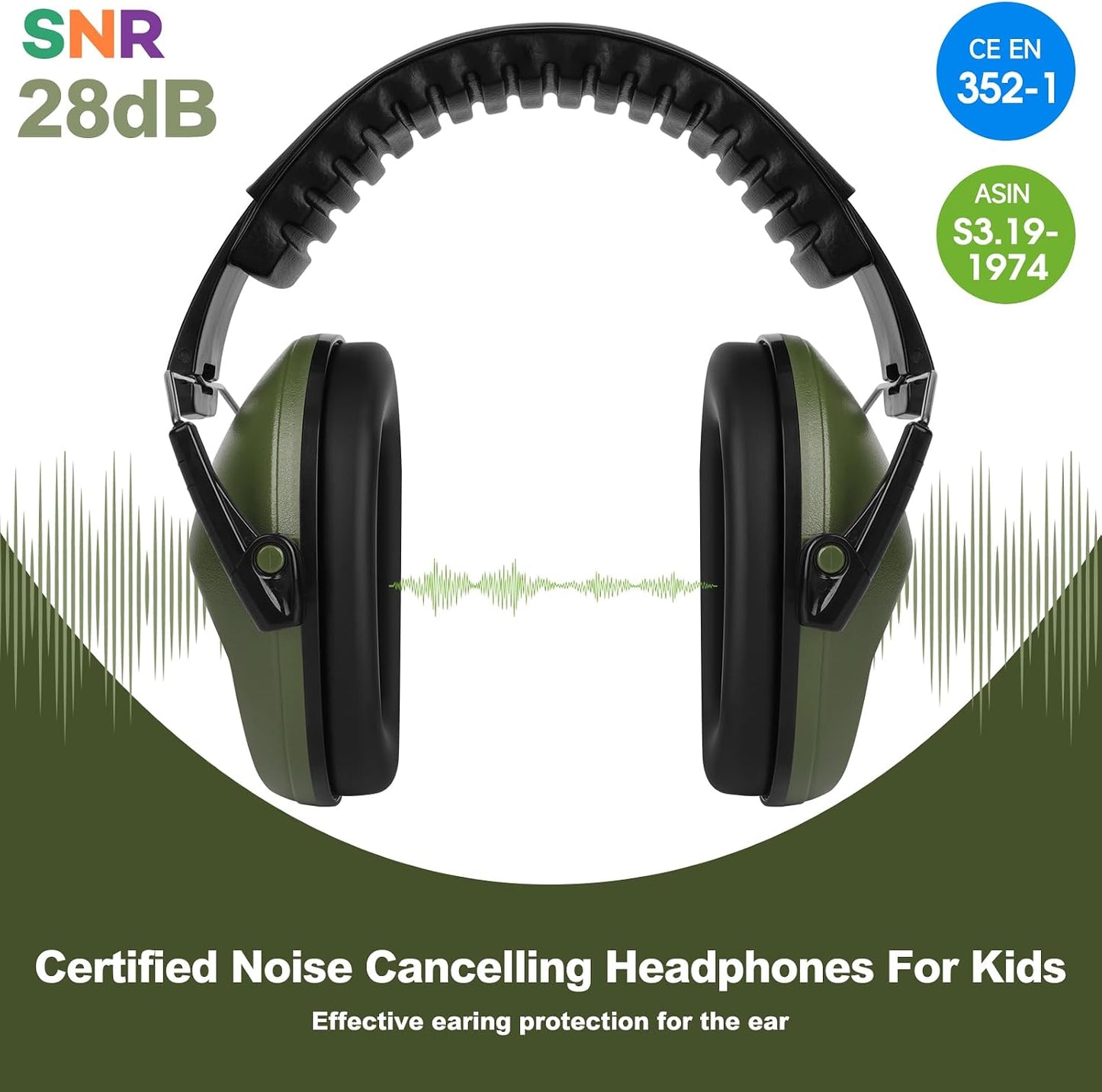Floriogra Noise Cancelling Headphones for Kids, Kids Ear Protection 28dB SNR Noise Reduction Ear Muffs for Toddler/Children, Hearing Protection for Monster Jam, Concerts, Fireworks