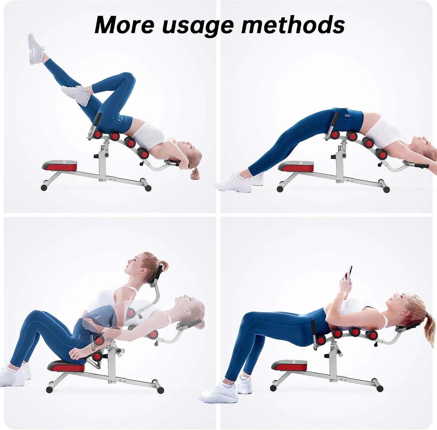 seanleecore Inversion Table for Back Pain Relief - 350lbs Capacity, Improve Posture and Spinal Health - Ideal for Home and Gym Use