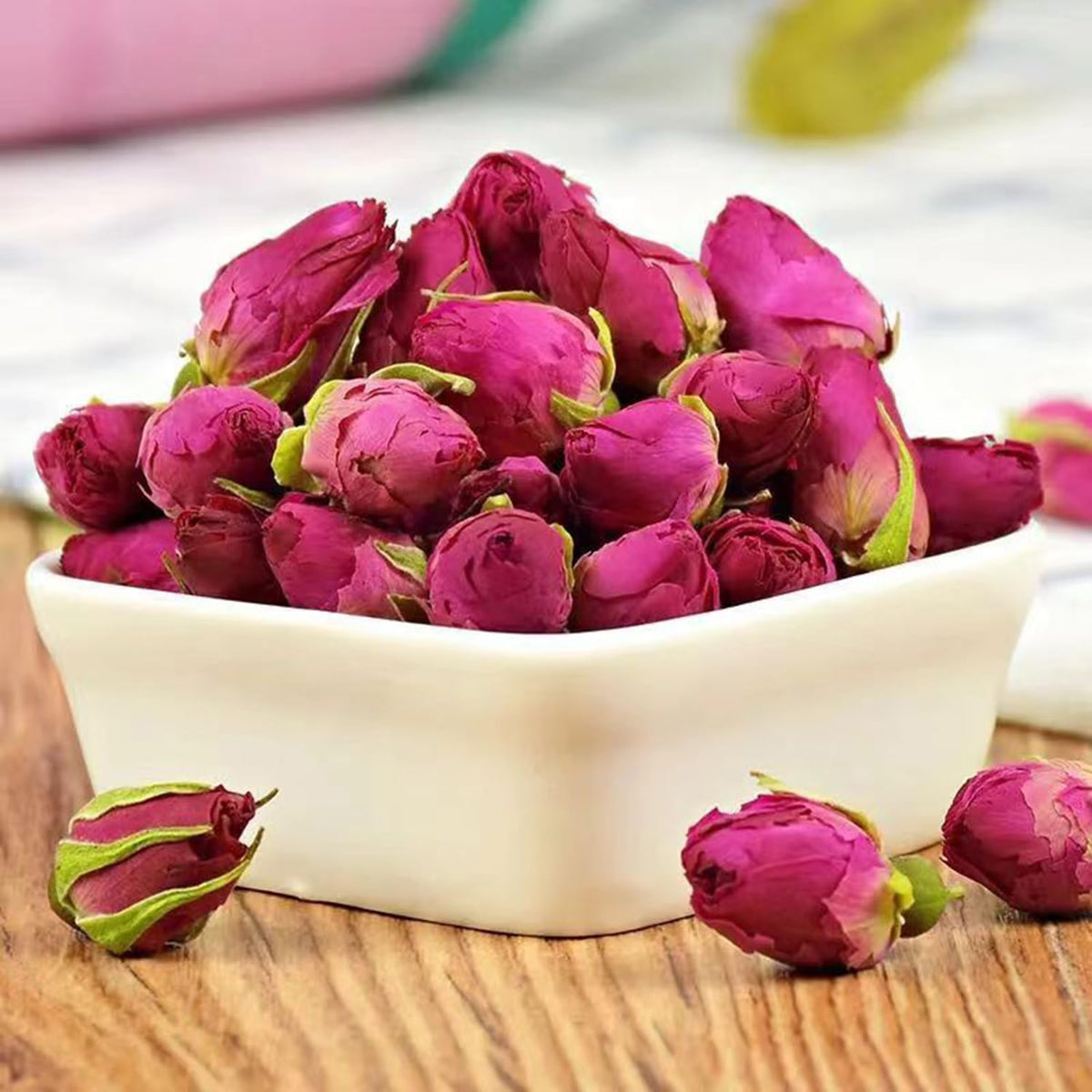 Red Rose Tea 5.29oz Pingyin Dried Rosebud Flowers Bulk For Tea Baking DIY