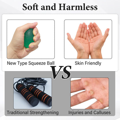 Stress Balls for Adult, Resistance Levels Hand Exercisers for Strength, Hand Strengthening Devices,Squeeze Balls for Hand Therapy,Exercise Squeeze Squishy Wrist Ball, Grip Strength Trainer