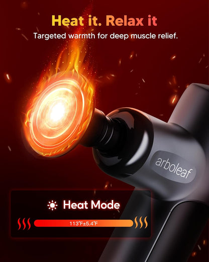 arboleaf Mini Massage Gun Deep Tissue, Percussion Muscle Massager for Back Pain Relief, Portable Small Travel Size, Quiet Massager, Gifts for Woman Man