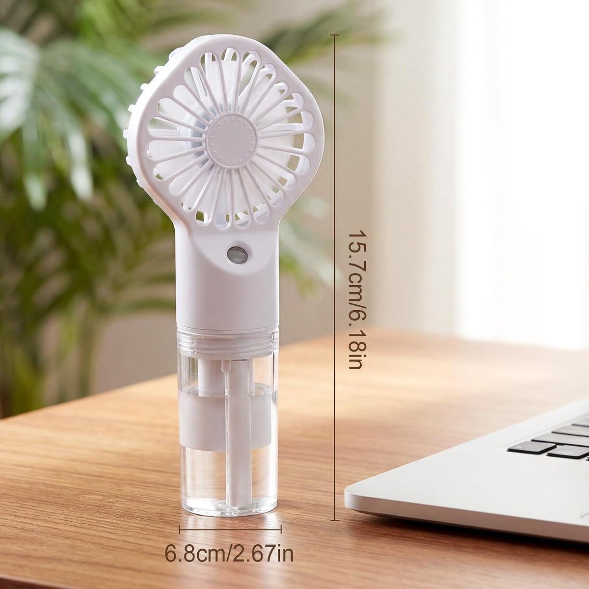 2 Pack Misting Fans Portable Handheld Rechargeable, Spray Fan