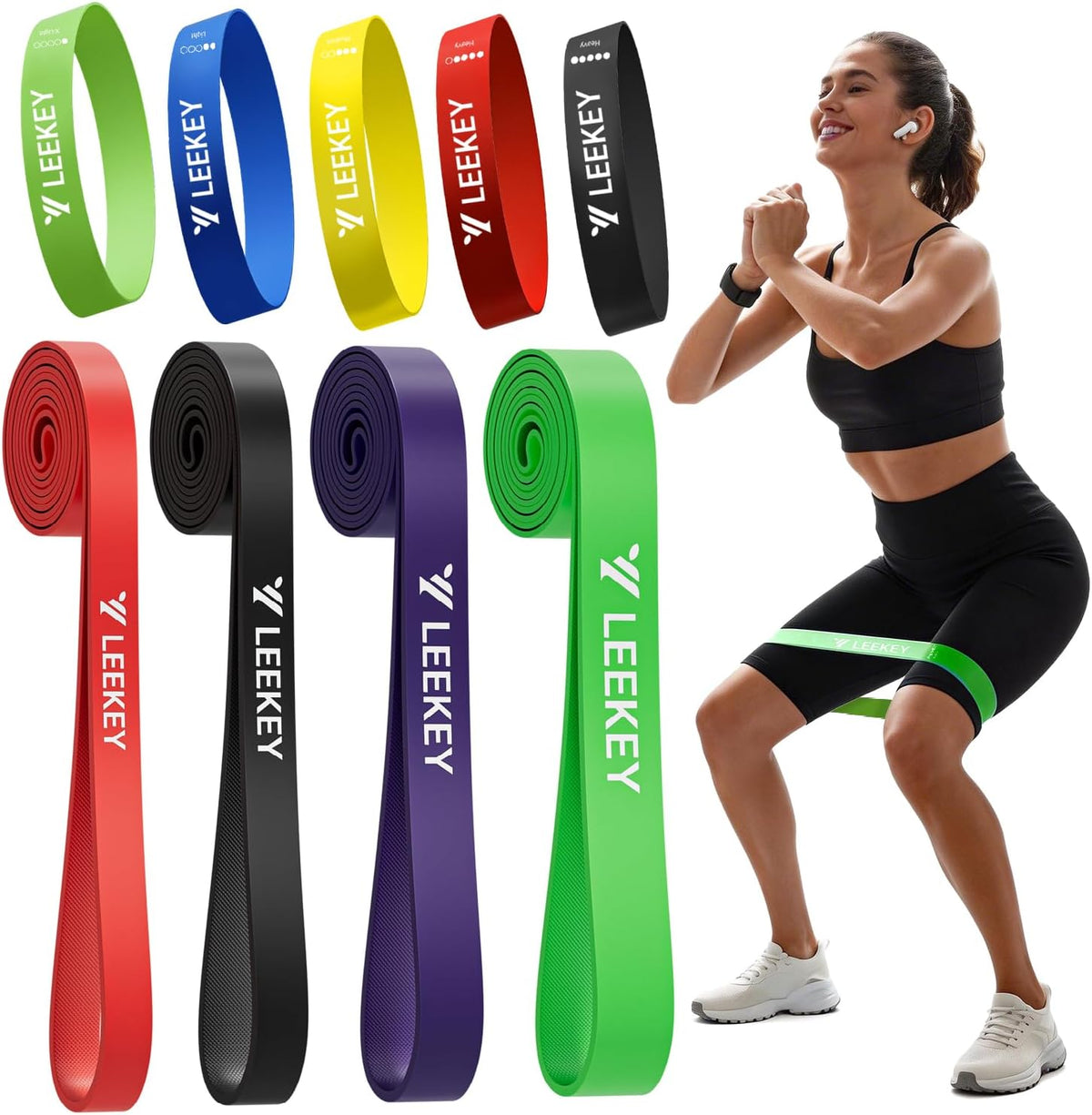 Resistance Bands for Pull Up Assist, Stretch Bands & Exercise Workout Set