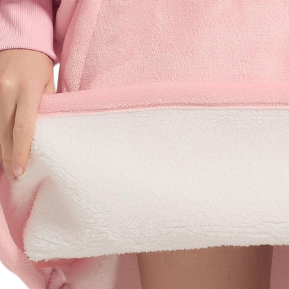 Krifey Wearable Blanket Hoodie, Oversized Sherpa Hooded Blanket for Adults | Soft sherpa fleece with sleeves and pocket; oversized fit for lounging, WFH, camping, Christmas and white elephant gifts.
