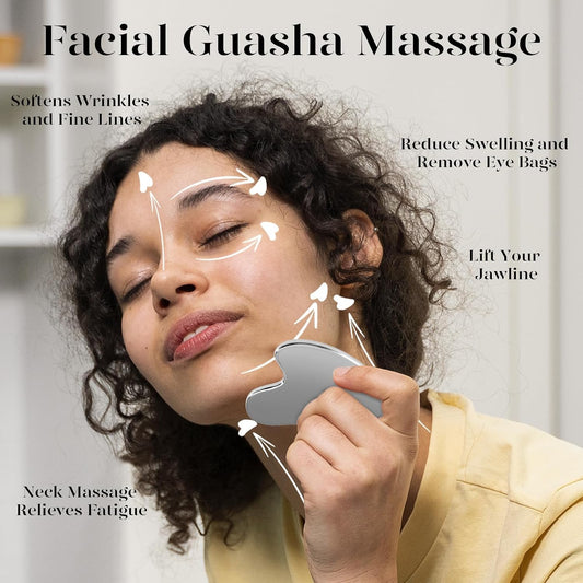BAIMEI IcyMe Stainless Steel Guasha Tool for Face Sculpting Tool