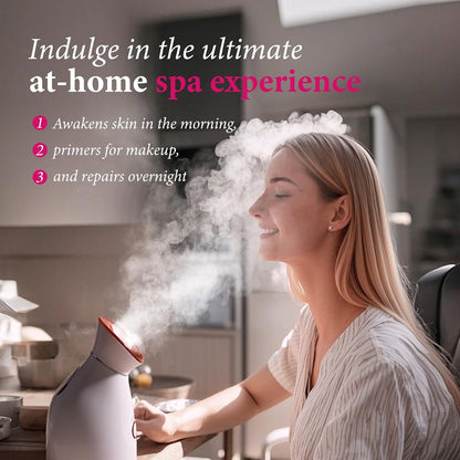 Colorfarm Facial Steamer Spa Kit with 17 Skin Care Tools for Home Spa