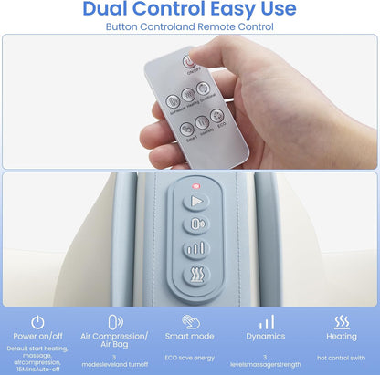 TISSCARE Shiatsu Foot Massager with Heat, FSA Eligible HSA Foot Massager for Plantar Fasciitis, Neuropathy, Circulation and Pain Relief, Massage Feet at Home/Office, Gift for Men and Women