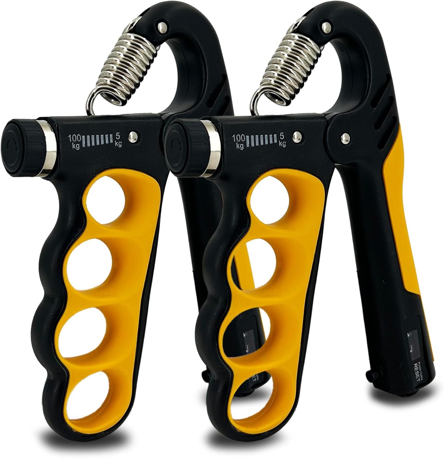 Senston Grip Strength Trainer 2 Pack - Adjustable 11-220Lbs (5-100KG) with Auto Counter, Hand Grip Strengthener, Forearm Exerciser for Athletes, Musicians, Gym, Home, Injury Rehab