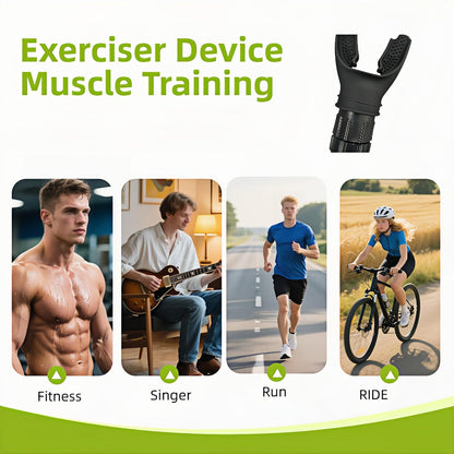 Portable Lung Capacity & Ab Trainer - Adjustable Resistance Breathing Exerciser for Core Strength, Swimming, Martial Arts | Medical-Grade Silicone, Compact Design with Flow Control Valve