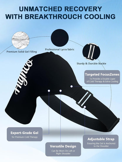Shoulder Ice Pack Wrap for Rotator Cuff and Arm,Cold Compression for Relief