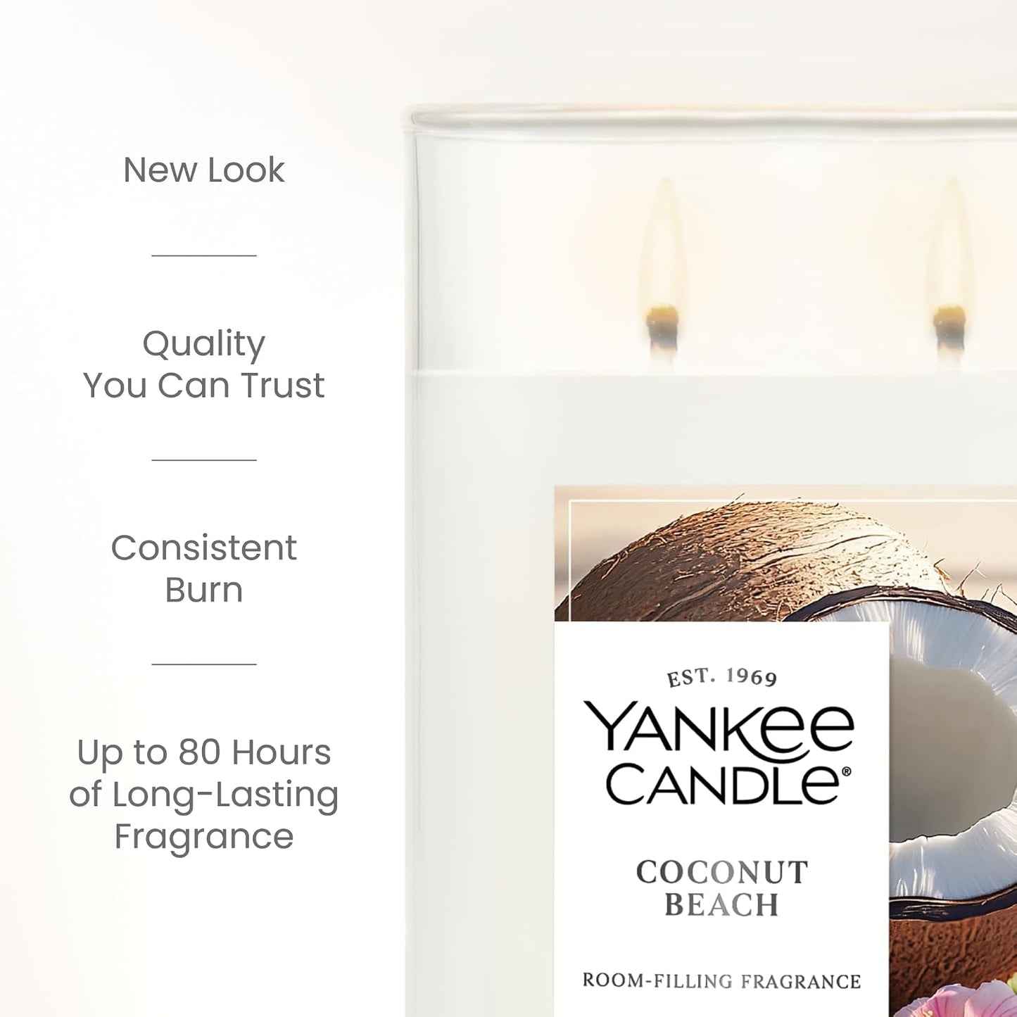 Yankee Candle Sage & Citrus, Scented Candle, 14.5oz 3-Wick Candle Jar with up to 40 Hours Burn Time, Giftable
