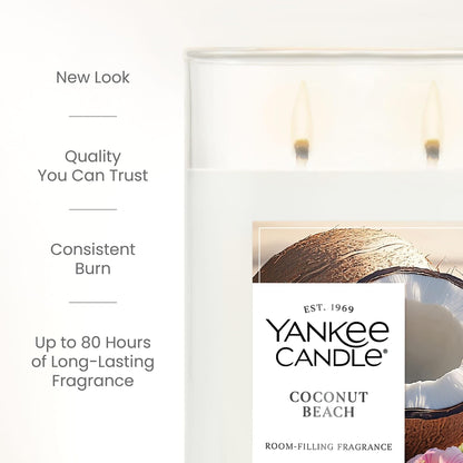 Yankee Candle Sage & Citrus, Scented Candle, 14.5oz 3-Wick Candle Jar with up to 40 Hours Burn Time, Giftable
