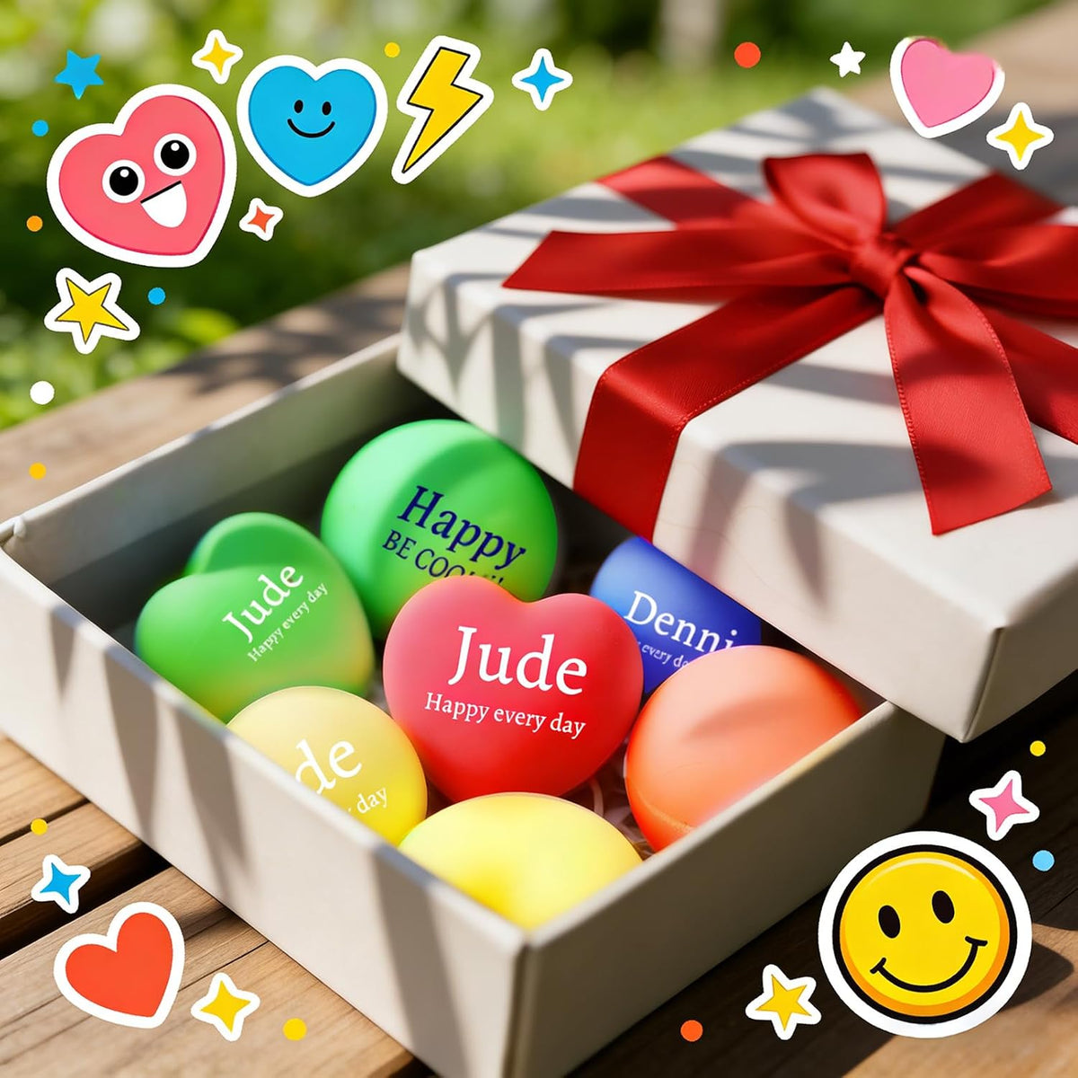 4 Pcs Motivational Stress Balls for Adults, Anxiety Relief Set
