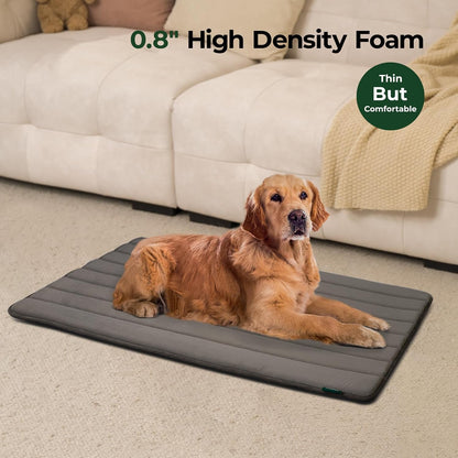BALANCE Dog Crate Pad, Dog Foam Crate Mat Kennel Pad, Washable Water-Resistant Pet Bed Flat Dogs Cage Mat for Large Dogs
