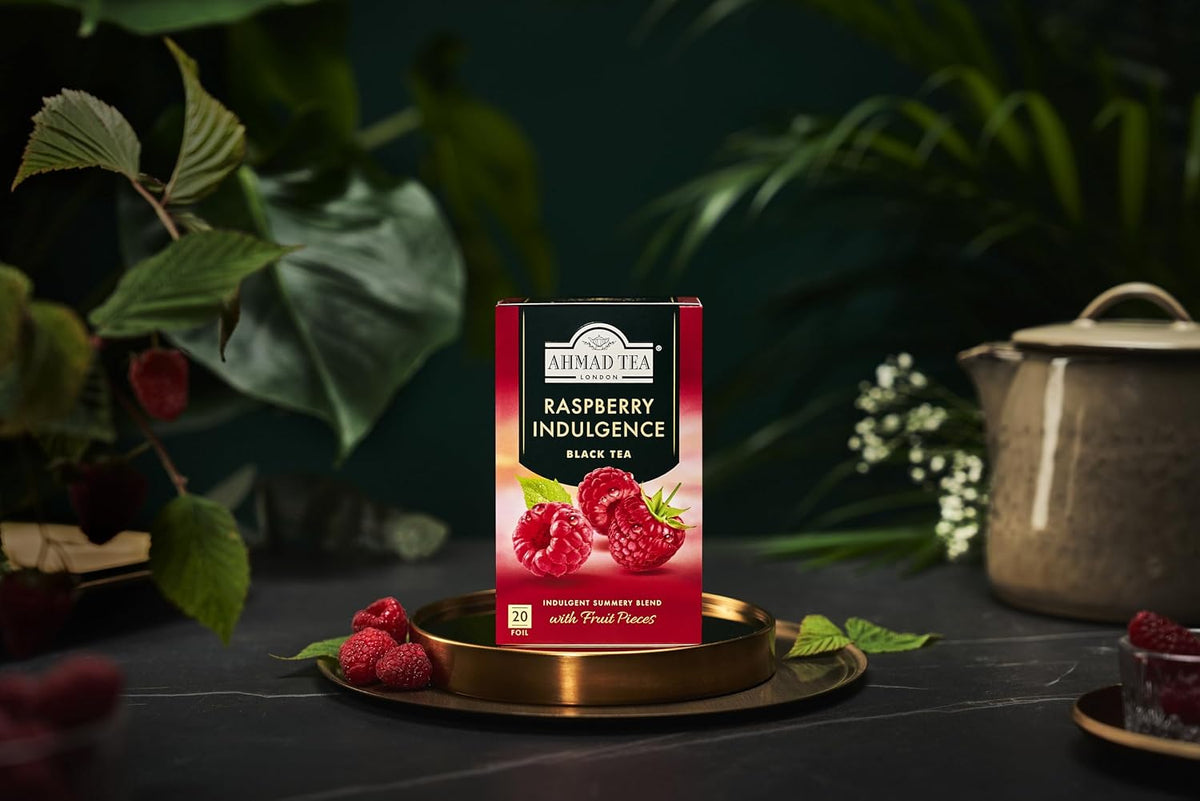 English Teas, "Raspberry Indulgence Black Tea" - Tagged and Aluminium Foil En...