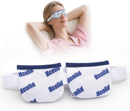 Microwavable Heated Eye Mask for Dry Eyes, White, 1 Pack